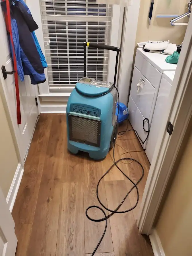 Commercial dehumidifier deployed for Flood Damage Cleanup in New Paltz